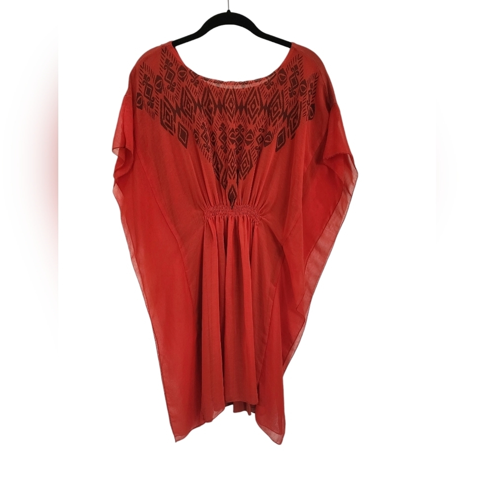 FOREVER 21 burnt orange swimsuit coverup - Picture 2 of 6